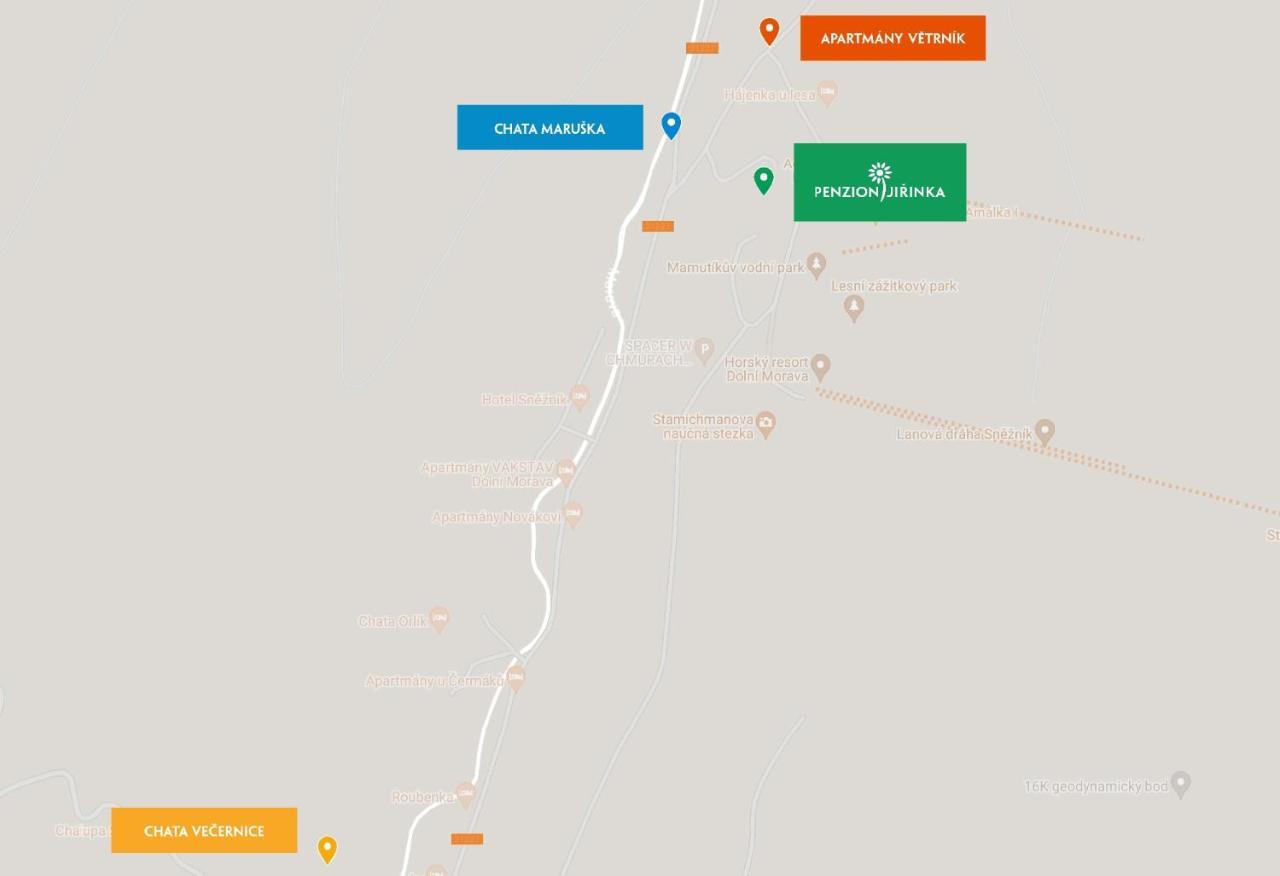 Vetrnik Depandance Hotelu Jirinka Dolní Morava Buitenkant foto